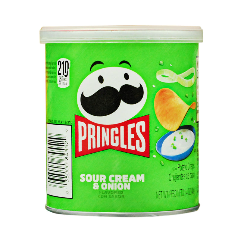 Pringles Potato Crisps Sour Cream And Onion 40g