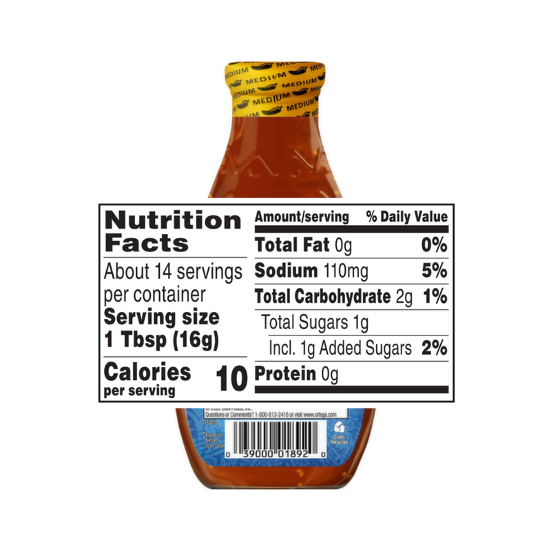 Ortega Taco Sauce Original Medium 226g