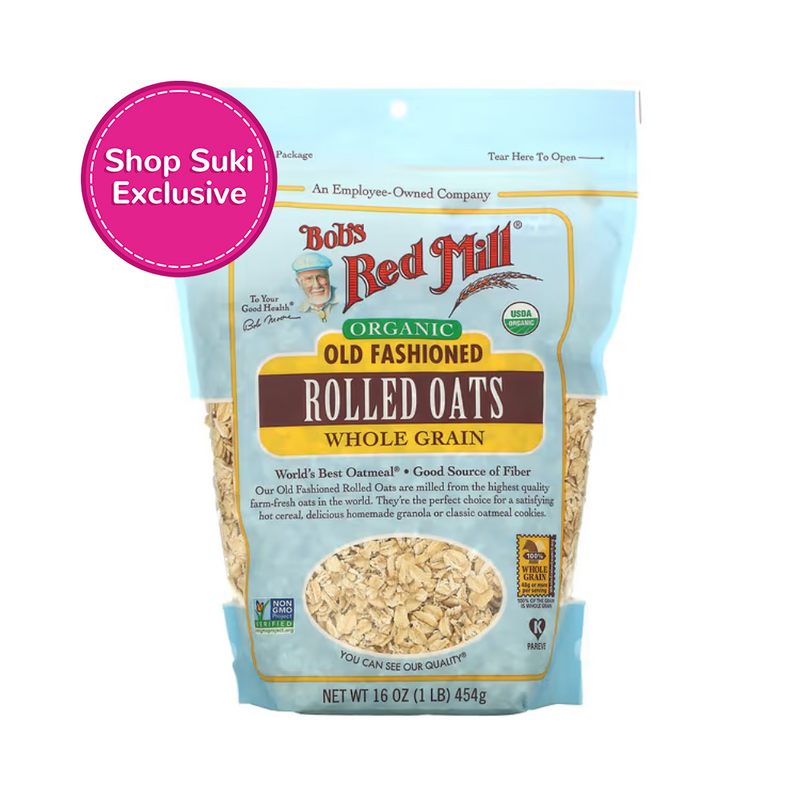 Bob's Red Mill Organic Old Fashioned Rolled Oats Whole Grain 454g