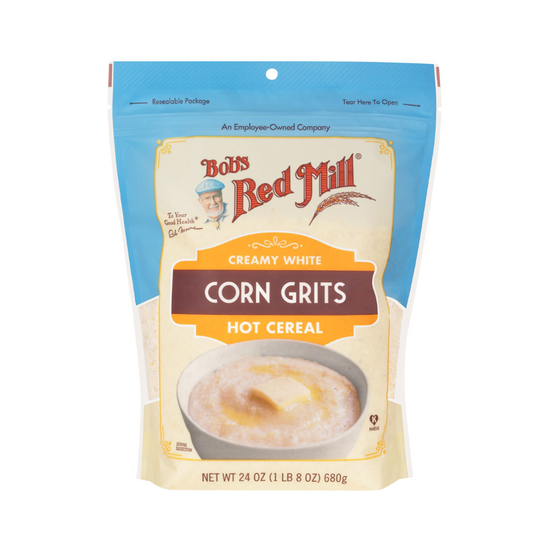 Bobs Red Mill Creamy White Corn Grits Hot Cereal 680g