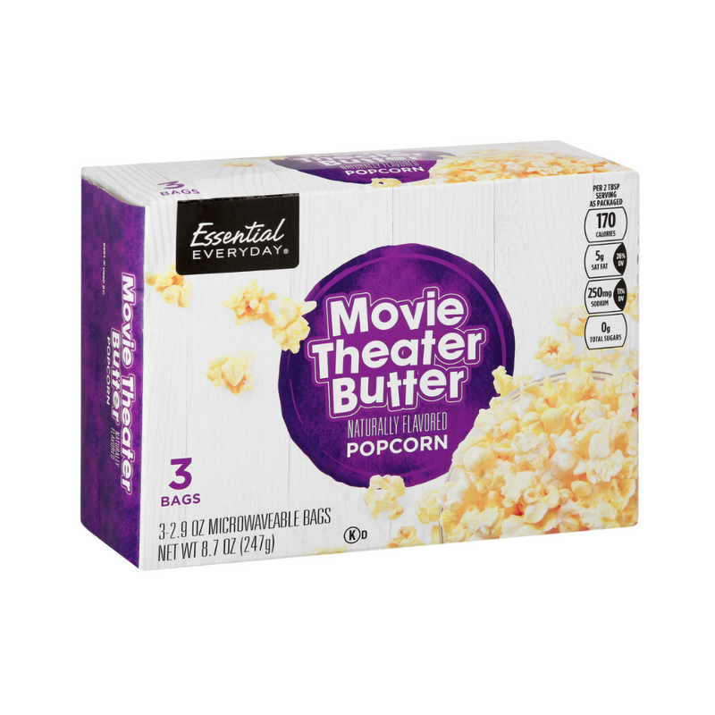 Essential Everyday Movie Theater Butter Popcorn 247g