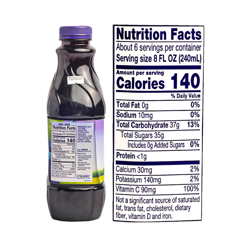 Welch's 100% Grape Juice Purple 46oz