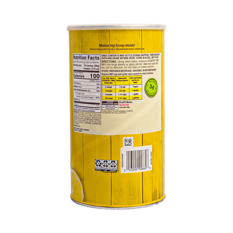 Country Time Flavor Drink Lemonade 2.33kg (82.5oz)