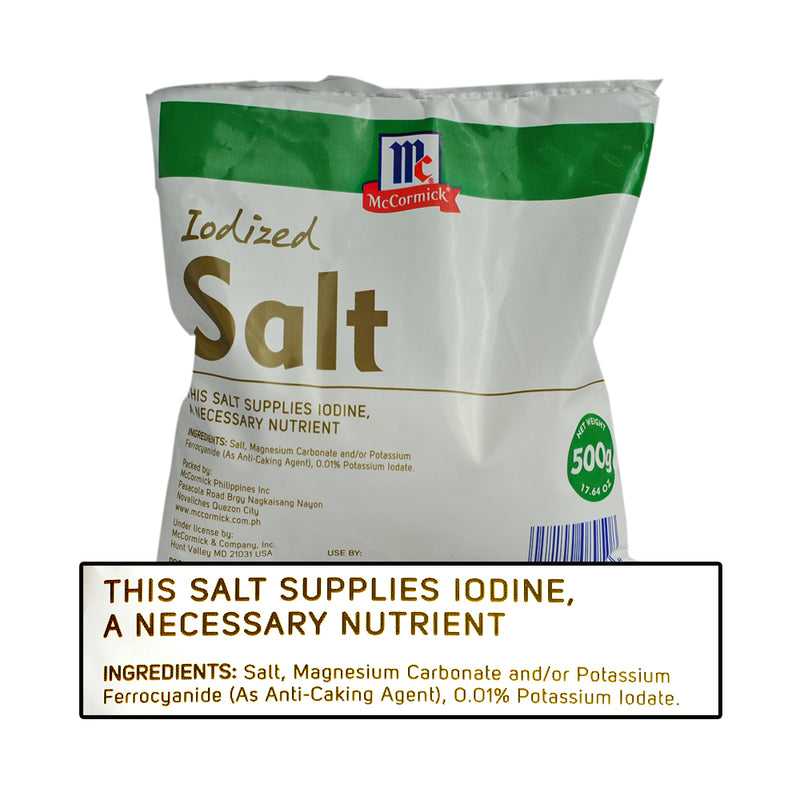 McCormick Iodized Salt 500g