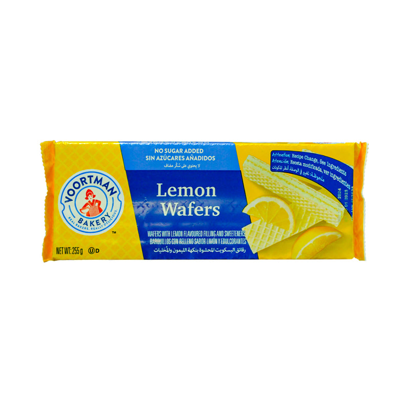 Voortman Wafers Sugar Free Lemon 255g