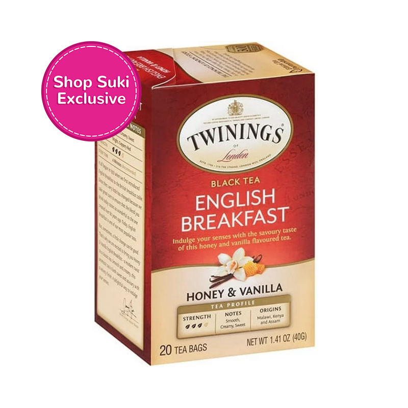 Twinings English Breakfast Honey And Vanilla Black Tea 20's (40g)