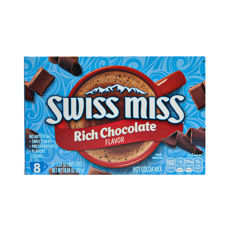 Swiss Miss Chocolate Drink Rich Chocolate 301g (1.33oz) 8's