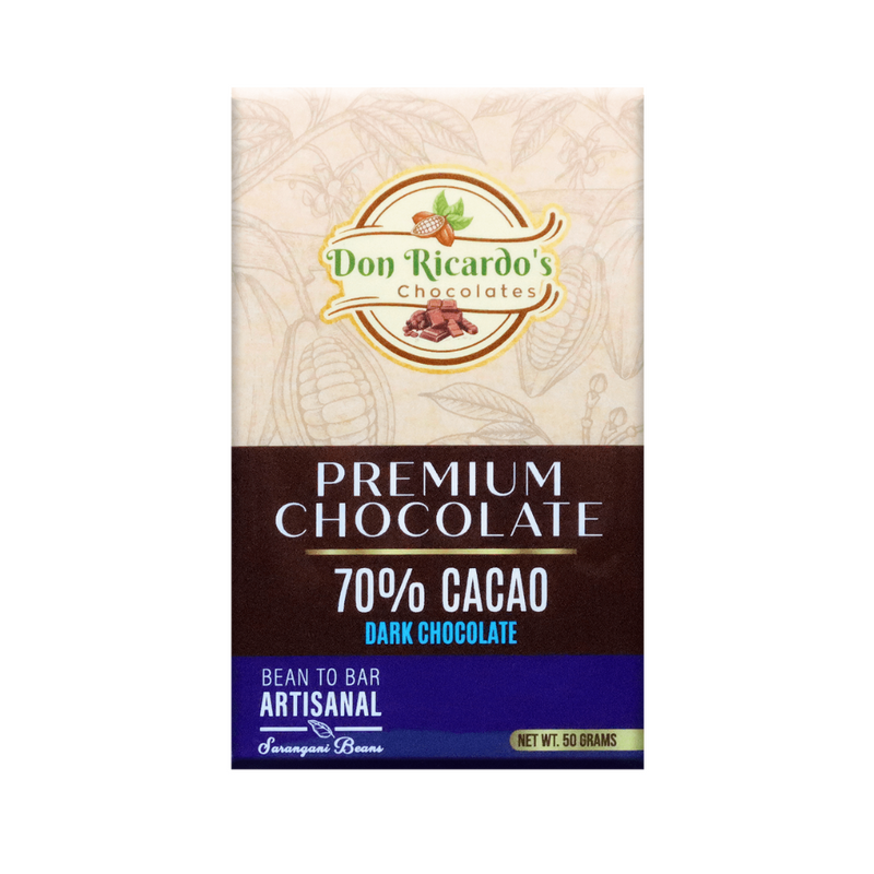 Don Ricardo's Premium 70% Cacao Dark Chocolate 50g