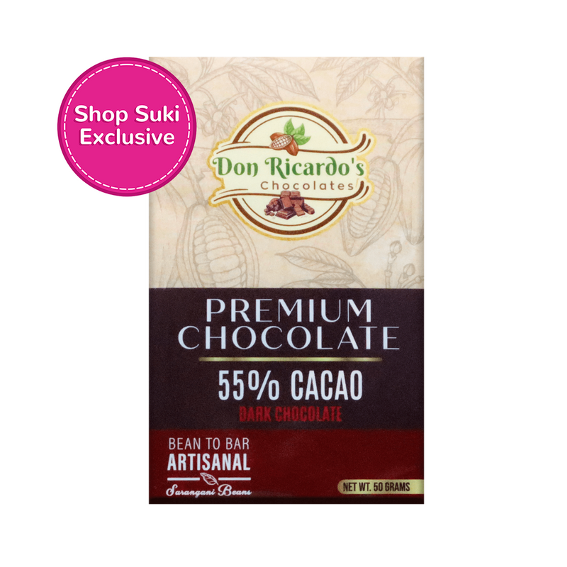 Don Ricardo's Premium 55% Cacao Dark Chocolate 50g