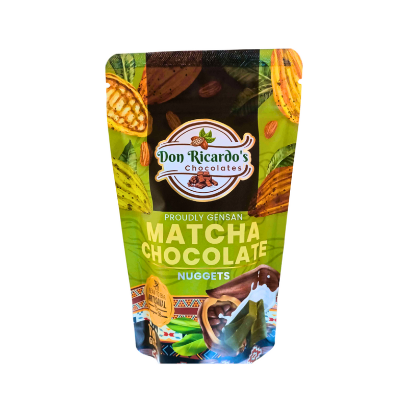 Don Ricardo's Premium Matcha Chocolate Nuggets 100g