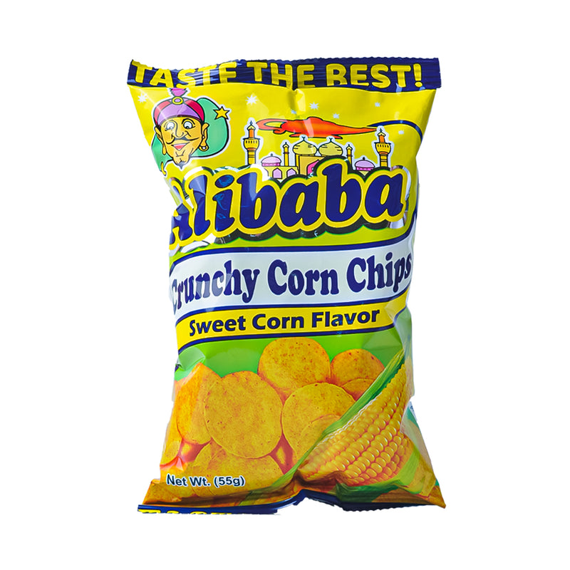 Alibaba Crunchy Corn Chips Sweet Corn 55g