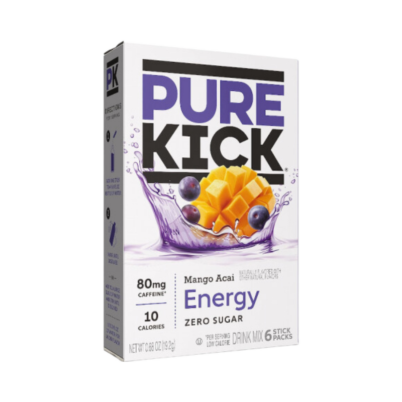 Pure Kick Mango Acai Energy Zero Sugar 19.2g