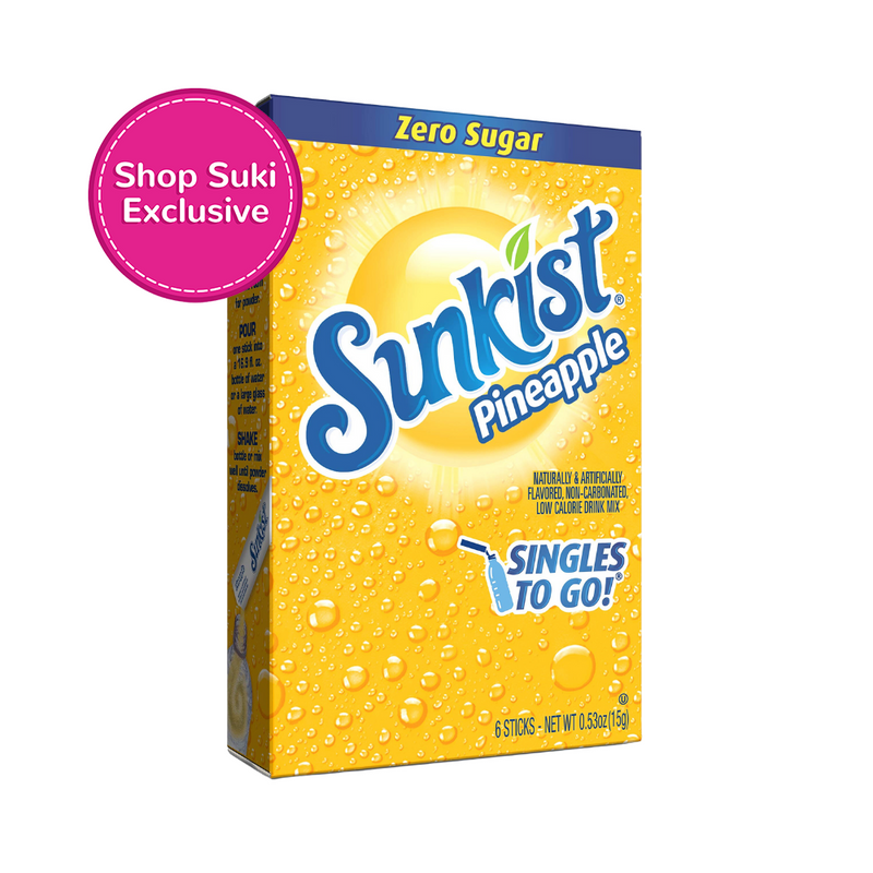 Sunkist Pineapple Singles To Go Zero Sugar 15g