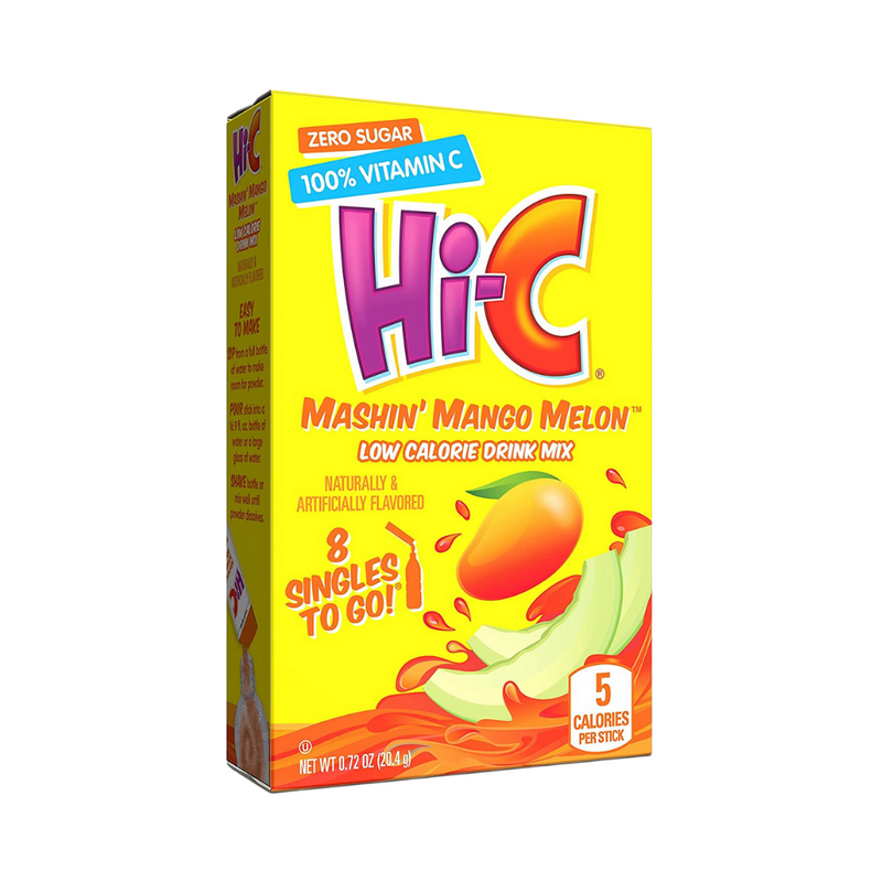 Hi-C Mashin Mango Melon Singles To Go Low Calorie Drink Mix 20.4g