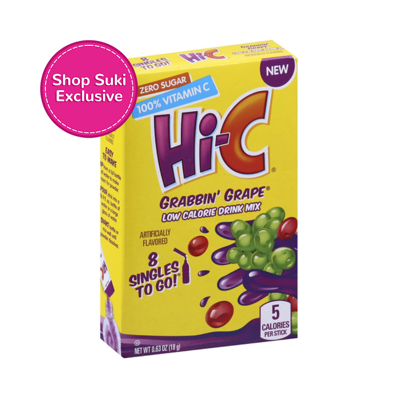 Hi-C Grabbin Grape Singles To Go Low Calorie Drink Mix 18g