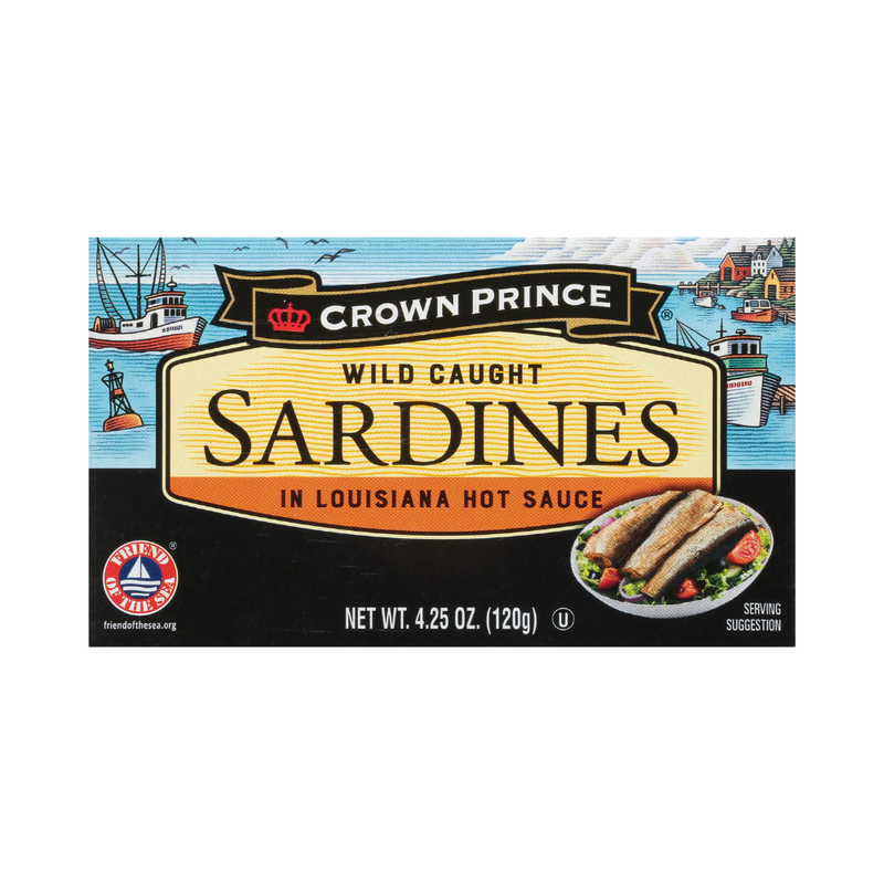 Crown Prince Sardines In Lousiana Hot Sauce 120g