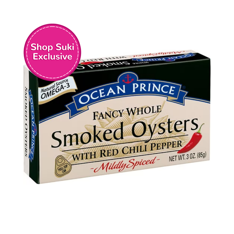 Ocean Prince Fancy Whole Smoke Oysters Mildly Spiced 85g