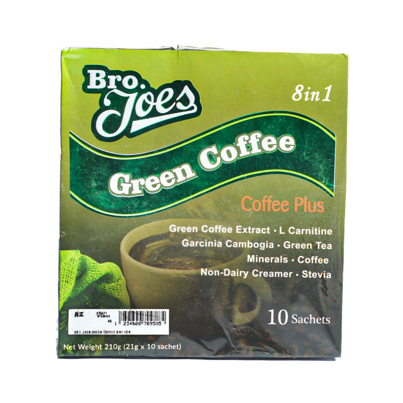 Bro. Joes 8 in 1 Green Coffee 21g x 10 Sachets
