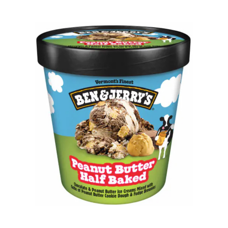 Ben And Jerry's Peanut Butter Half Baked 473ml