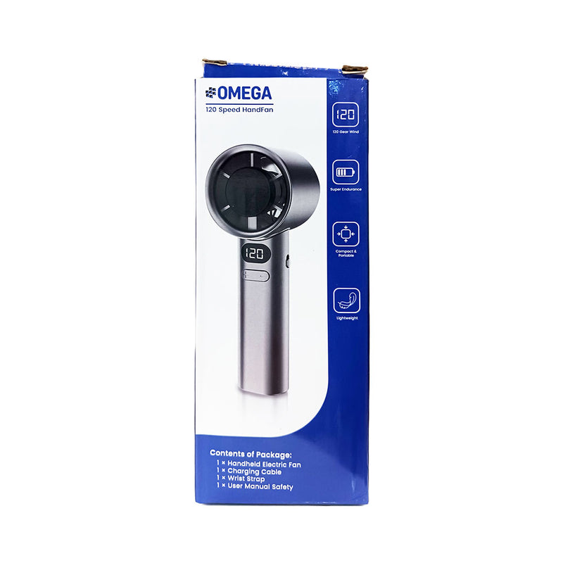 Omega 120 Speed Electric Hand Fan