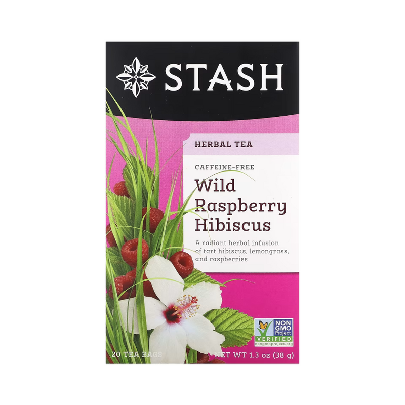 Stash Wild Raspberry Hibiscus Herbal Tea 20's (38g)