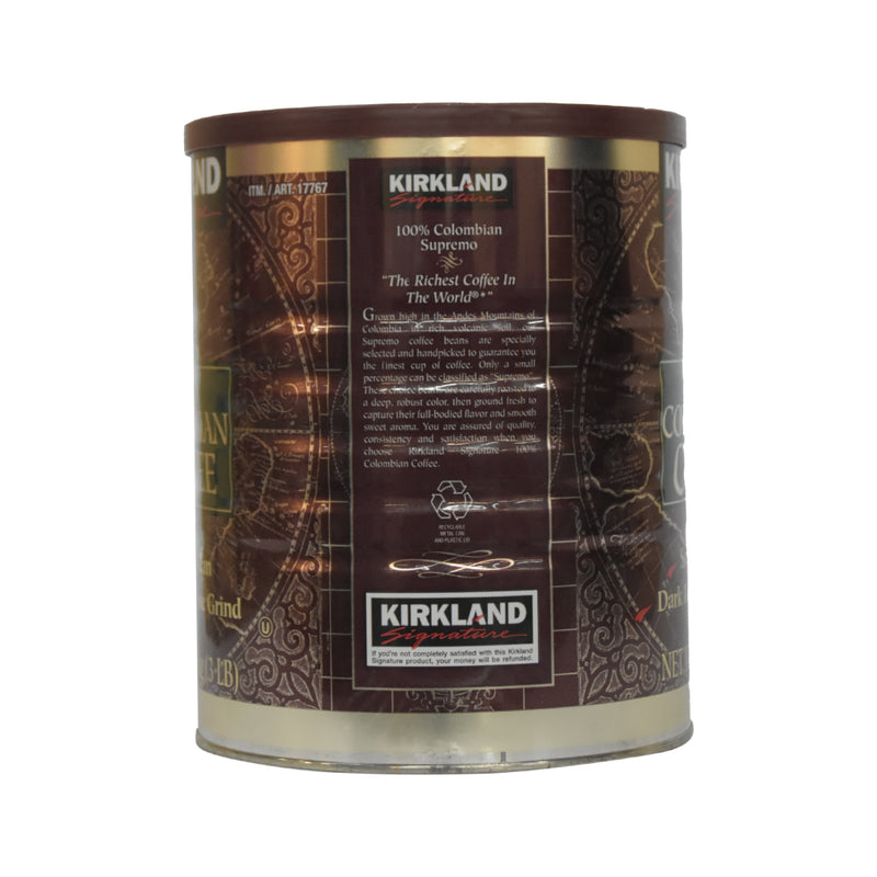 Kirkland 100% Colombian Coffee 1.36kg (48oz)