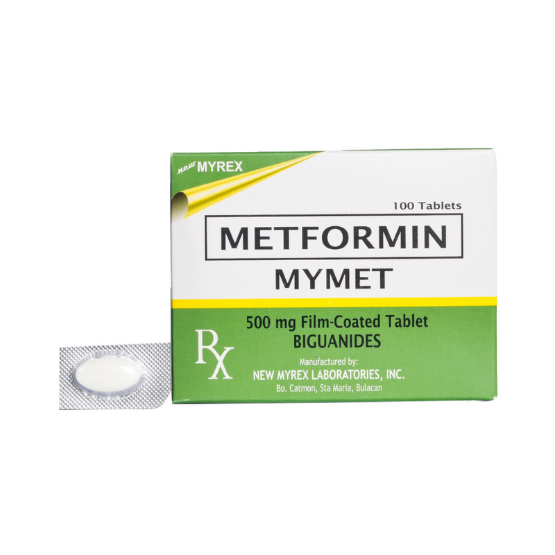 Mymet Metformin 500mg Film-Coated Tablet By 1's