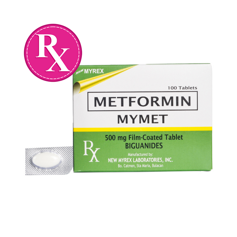 Mymet Metformin 500mg Film-Coated Tablet By 1's