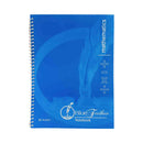 Blue Feather Notebook Abstract Standard 80 Leaves