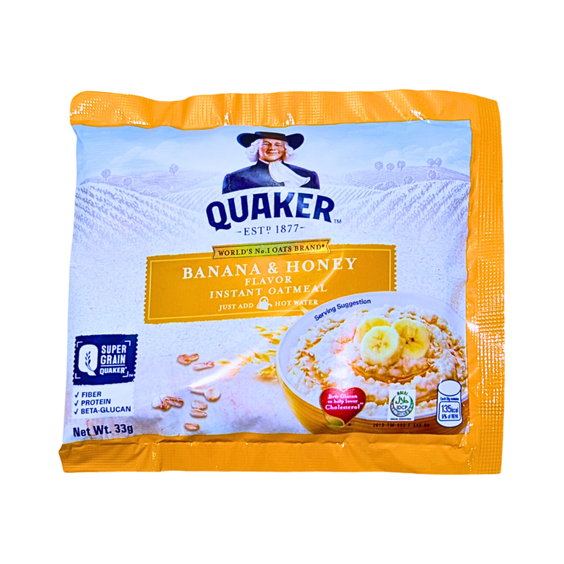 Quaker FIO Oats Banana and Honey 33g