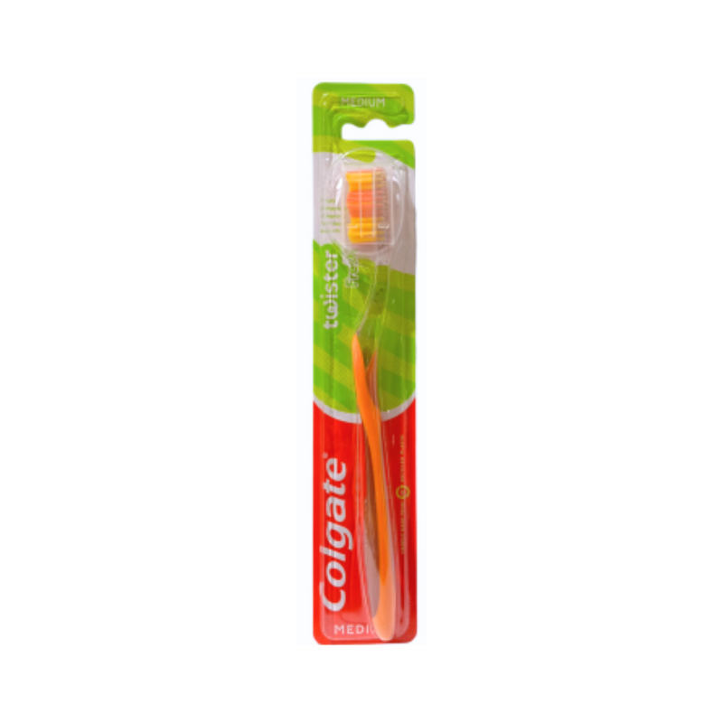 Colgate Twister Toothbrush With Cap Medium 1's