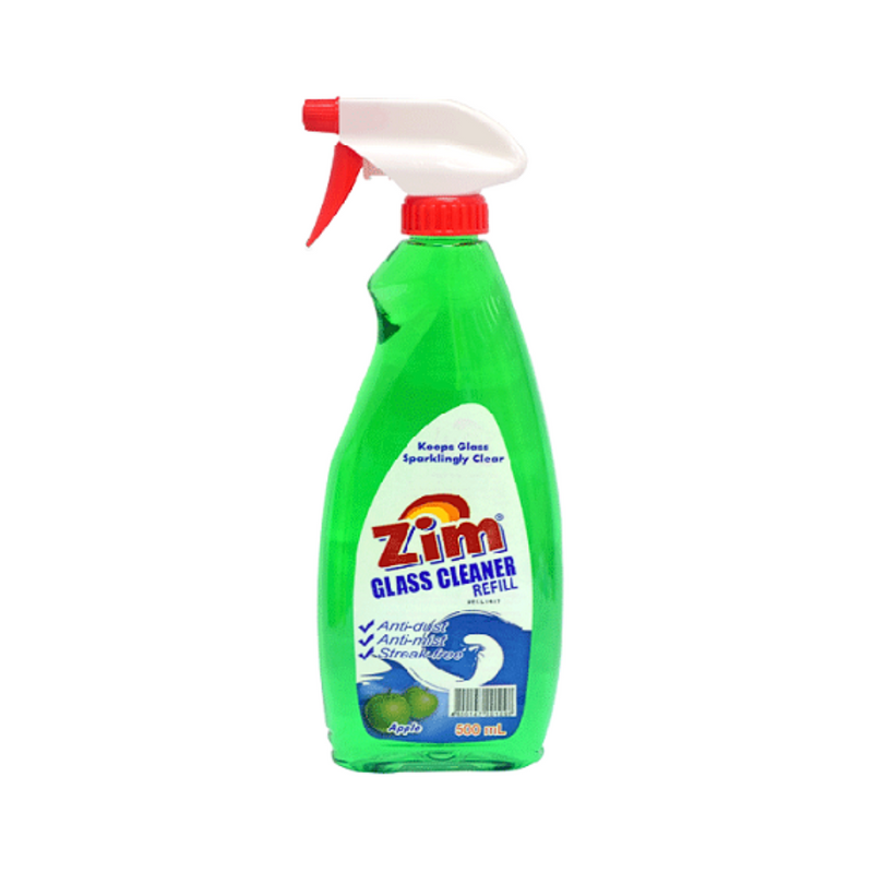 Zim Glass Cleaner With Trigger Head Apple 500ml