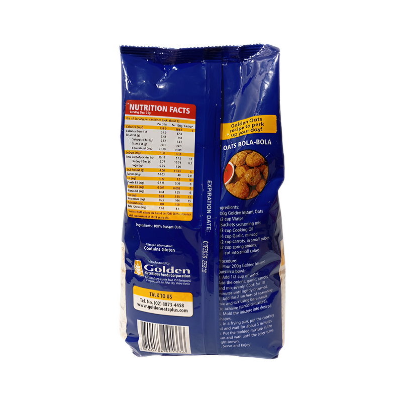 Golden Oats Instant Oatmeal 800g