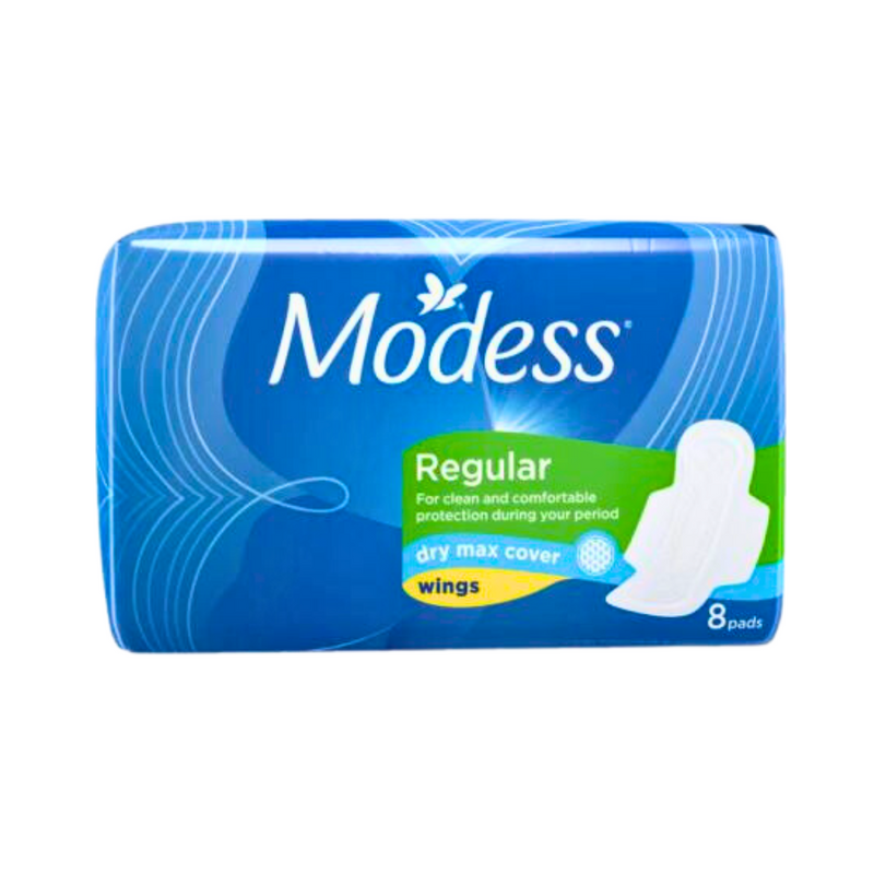 Modess Dry Max Cover Sanitary Napkin With Wings 8's