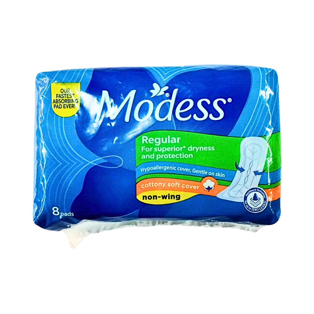 Modess Maxi Regular Cottony Soft Cover Sanitary Napkin Non-Wing 8's