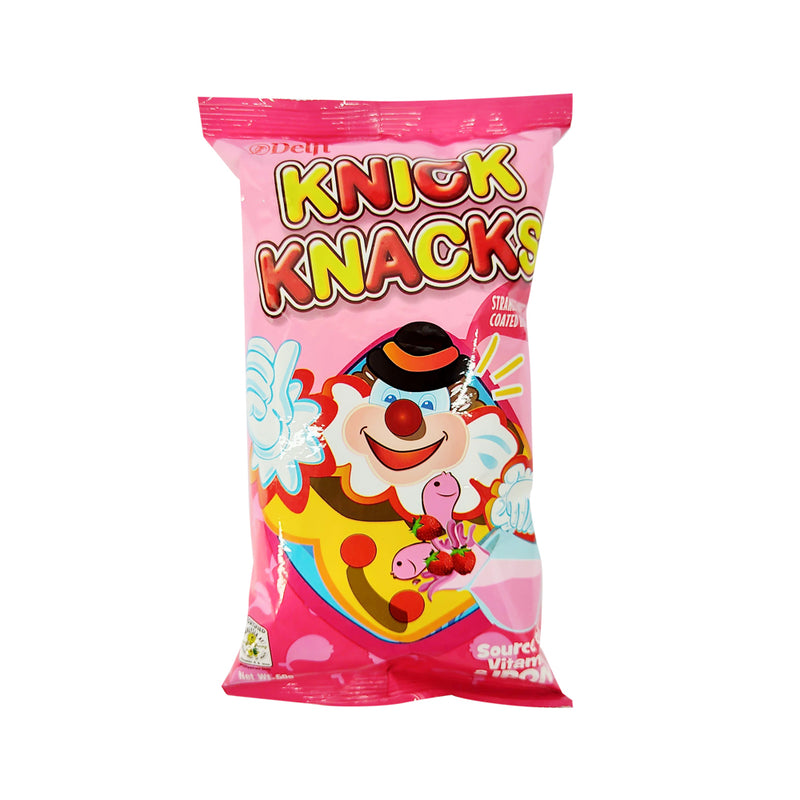 Knick Knacks Strawberry Coated Biscuits 50g