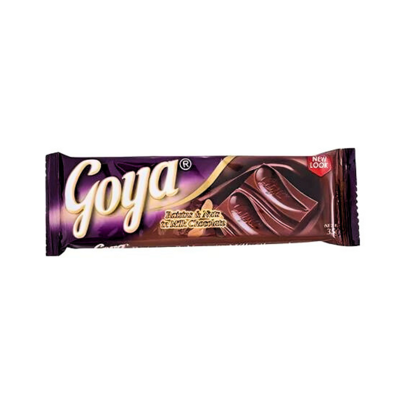 Goya Bar Milk Chocolate With Raisins 30g
