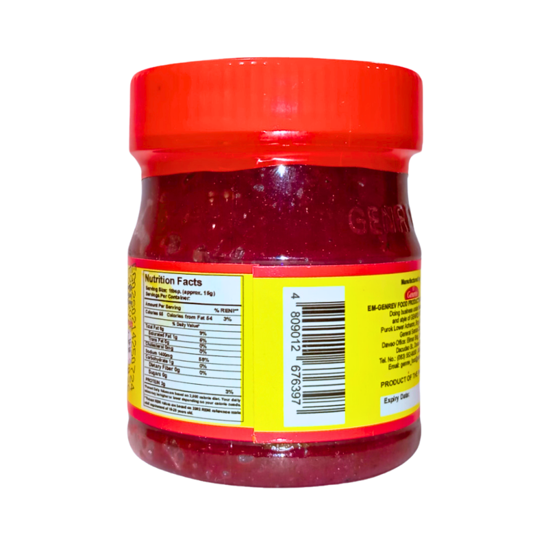 Genrev Ginisang Alamang Bagoong Hot 125g