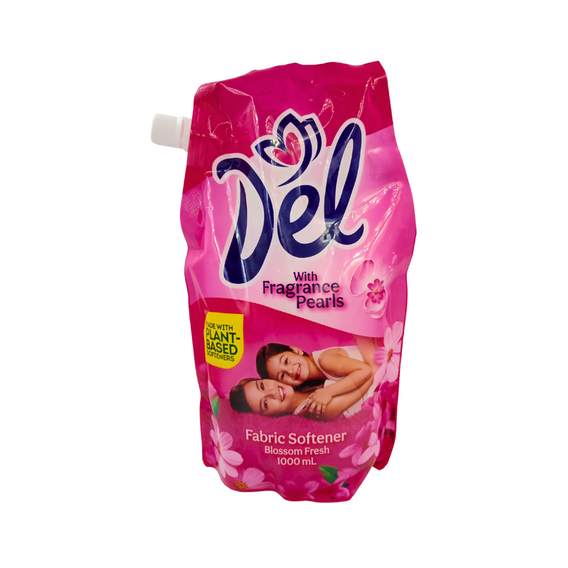 Del Fabric Softener Pink Pouch 1000ml