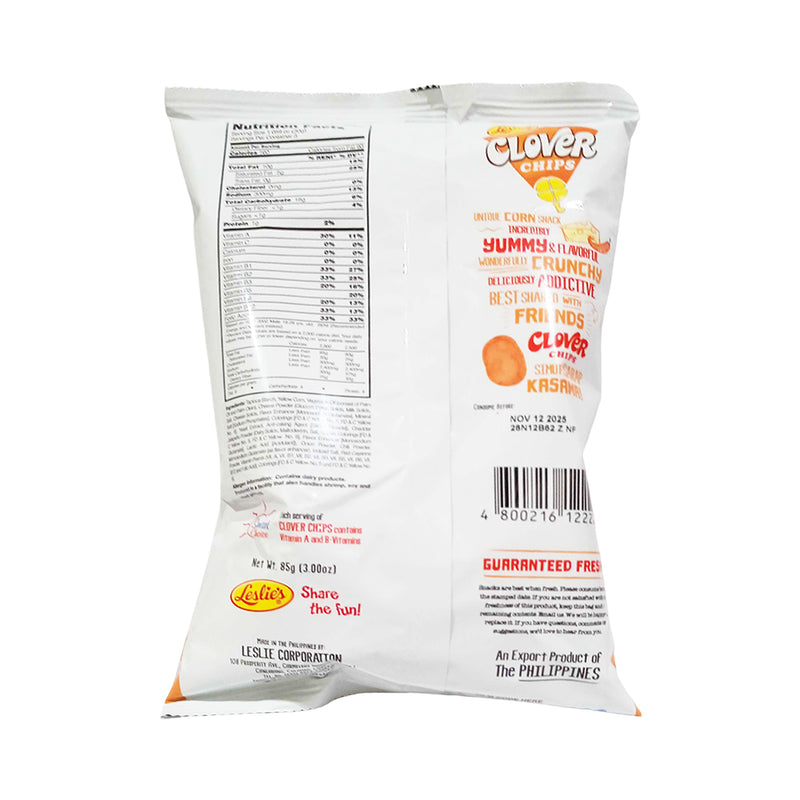 Clover Chips Corn Snacks Chili And Cheese 85g