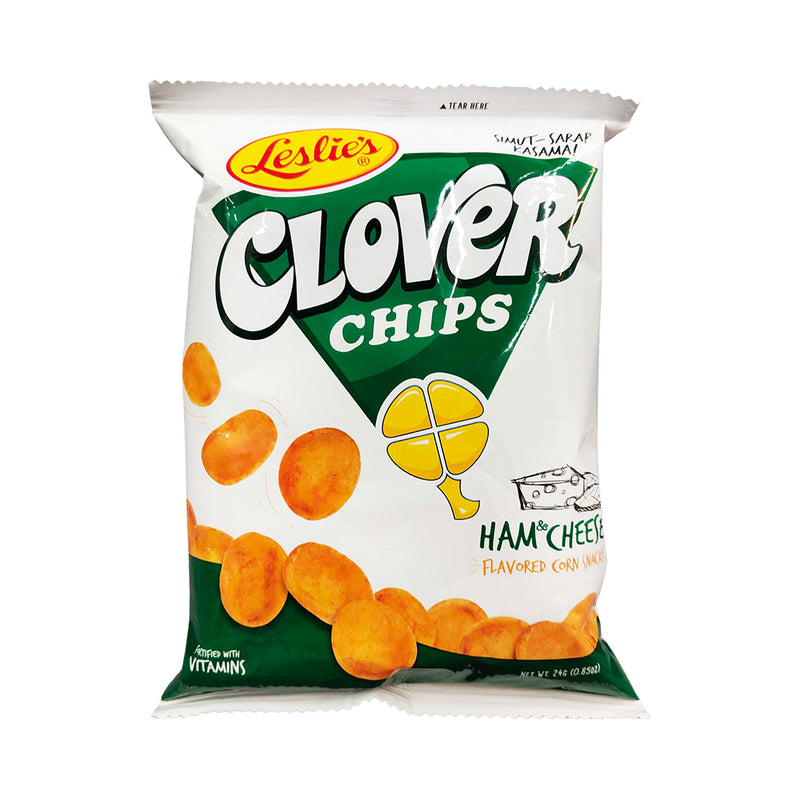 Clover Chips Corn Snacks Ham And Cheese 24g