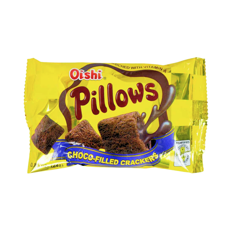 Oishi Pillows Choco-Filled Crackers 24g