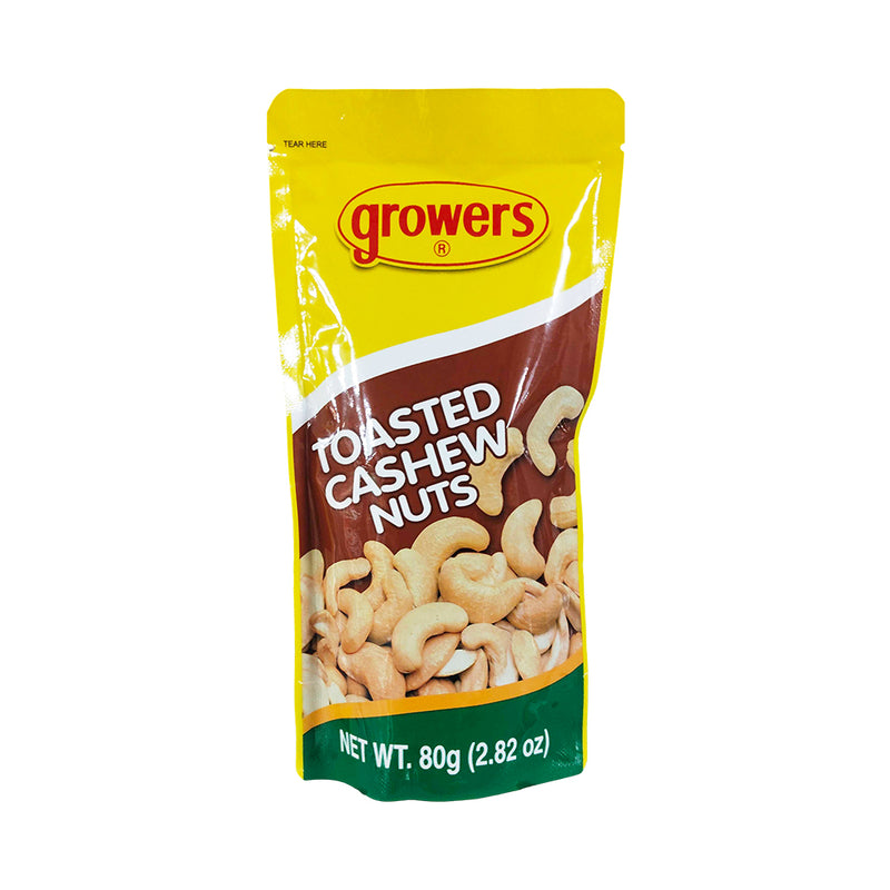 Growers Toasted Cashew Nuts 80g