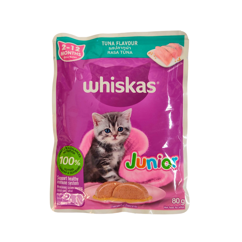 Whiskas Cat Food Junior Tuna 80g