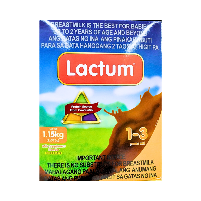 Lactum 1-3yrs Old Milk Supplement Powder Chocolate 1.15kg