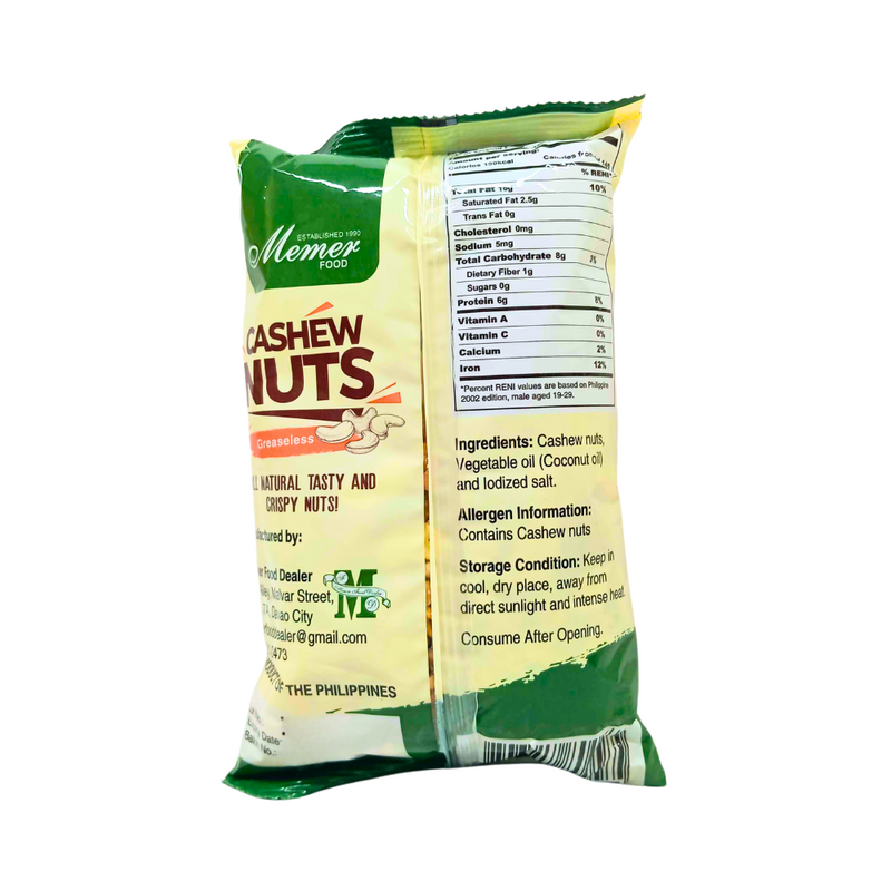 Memer Cashew Nuts Greaseless 250g