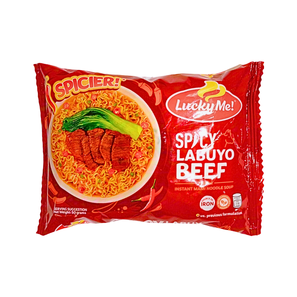 Lucky Me Instant Noodles Spicy Labuyo Beef 50g