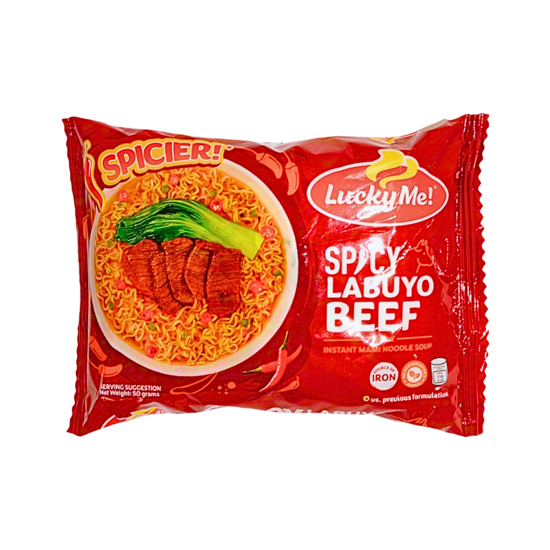 Lucky Me Instant Noodles Spicy Labuyo Beef 50g