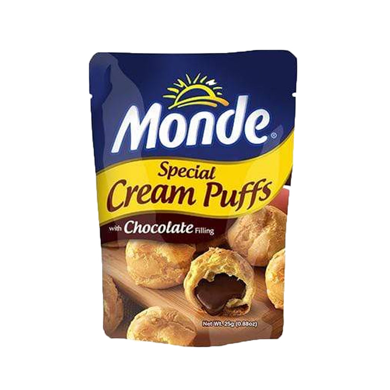 Monde Special Cream Puffs With Chocolate Filling 25g