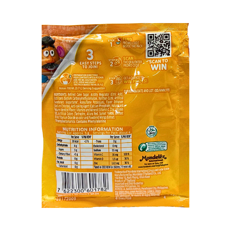 Tang Powdered Juice Mango 19g